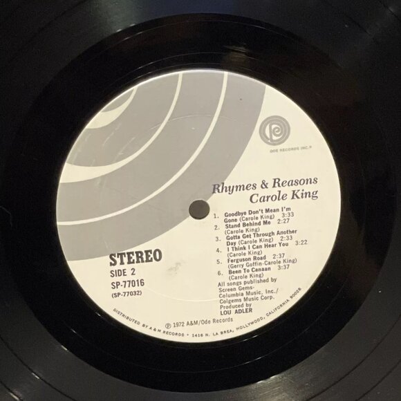 Carole King Rhymes & Reasons (Vinyl, 1972) Ode ODE SP 77016 VG+ LP Record Album - Picture 10 of 11